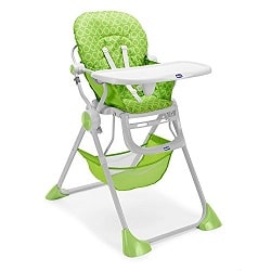 chaise haute de bébé chicco pocket lunch verte